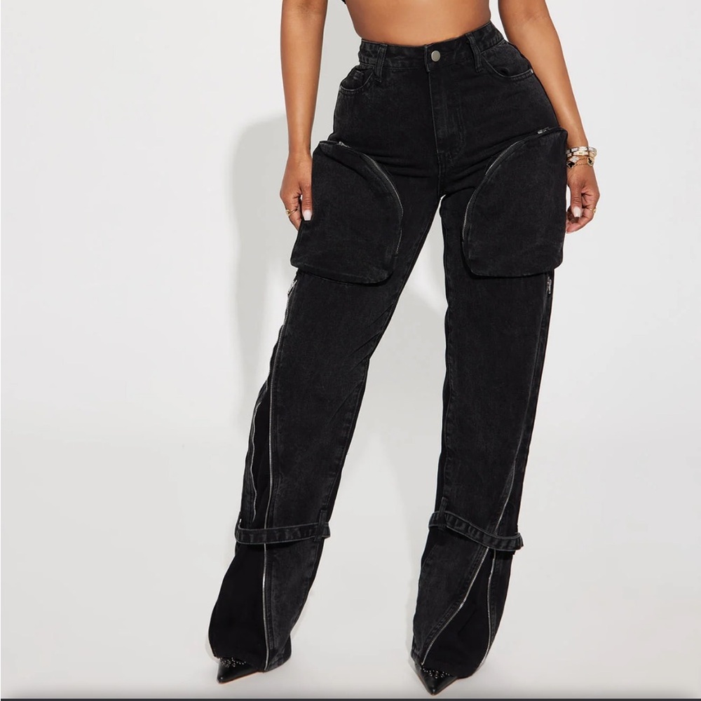 Fashion Nova Cargo Jeans